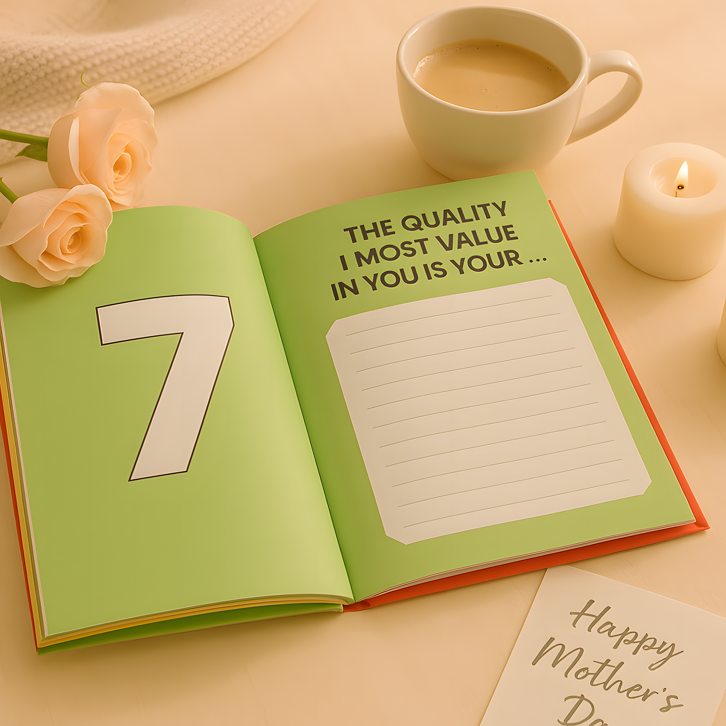 PurelyYou 30-Prompt Gift Book for Mum
